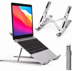 Adjustable Ergonomic Laptop Riser Foldable Portable Laptop Tablet Notebook Stand - Picture 1 of 11