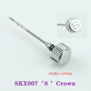 SKX007 Corona Grabada Firmada 'S' Mod Piezas 2 Juntas Ajuste Movimiento 7S26 NH35 NH36 - Imagen 1 de 6