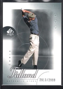 CHRIS TIDLAND 2001 UD SP AUTHENTIC GOLF #87 RC ROOKIE STARS #2913/2999 - Picture 1 of 1