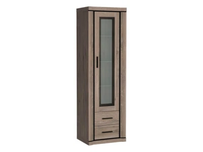 Vitrine Rime R-16 Standvitrine Schrank Schubladen und Tür Wohnzimmer Kollektion - Bild 1 von 4