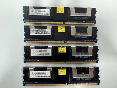 Nanya 4GB (4x1GB) NT1GT72U8PB1BN-3C PC2-5300F DDR2 ECC Server Memory - Image 1 of 2