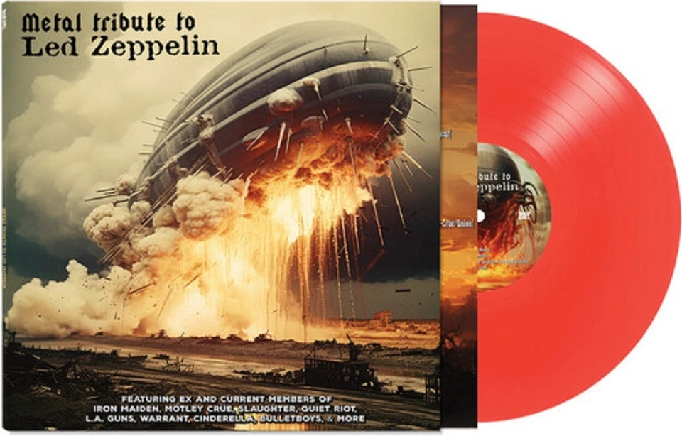 LED ZEPPELIN New Sealed Ltd 2024 METAL TRIBUTE RED COLORED VINYL RECORD - Image 1 of 1