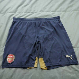 Pantalones Cortos Arsenal FC Para Hombre Grande Azul Equipo de Fútbol Parche Puma Dry Cell Fútbol - Imagen 1 de 15