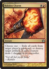 Return to Ravnica Rakdos Charm - Foil x1 Light Play, English Magic Mtg M:tG