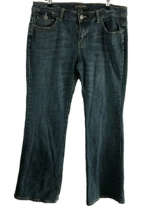 BANANA REPUBLIC Jeans Women's Blue Boot Leg Denim Zip 5 Pockets Size 8 - Picture 1 of 11