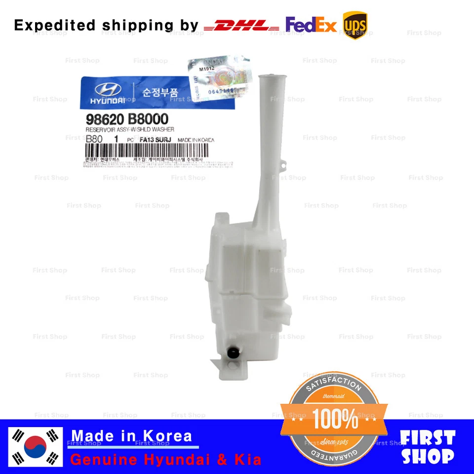 Bomba de depósito de líquido para lavadora Shid genuina 98620B8000 para Hyundai Santa Fe Foto 1 de 3