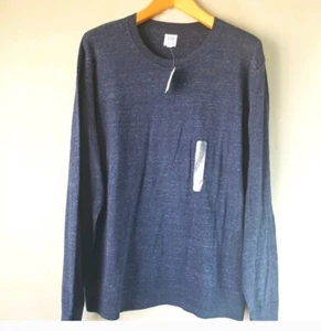 GAP Mens Sweater crew neck heather blue size XL NEW - Picture 1 of 3