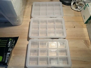 3x Cassetta Porta Minuteria Contenitore in Plastica Dimensioni: 181 x 128 x 32mm - Foto 1 di 2