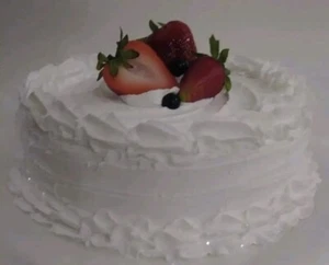❤️ Fake Cake, Mixed Berries and Vanilla White Cream Cake 8x3 ❤️ - Bild 1 von 3