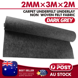 Dark Grey Carpet Underlay Trunk Marine Boat Underfelt Upholstery Liner 2MM - Picture 1 of 22