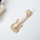 Musical Instruments Brooch Golden Brooches with Rhinestones