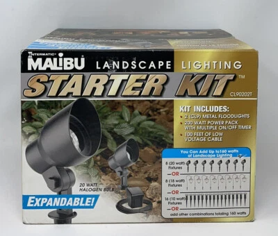 Intermatic MALIBU Starter Light Set Landscape: CL9, 200W Transformer, 100’ Cable - Image 1 of 4