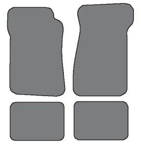 1967-1969 Chevrolet Camaro 4 pc Custom Fit Carpet Floor Mats - Black - Picture 1 of 11