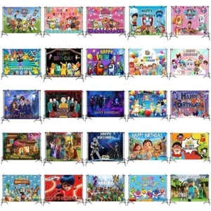 Kids Birthday Party Photography Background Backdrop Photo Studio Birthday Decor - Picture 1 of 171
