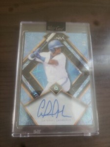 GABRIEL MORENO #3 /3 AUTO BASEBALL WILD CARD AUTO MANIA 2023