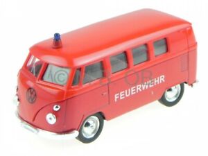 VW T1 Bus Feuerwehr modelcar Welly 1:34 