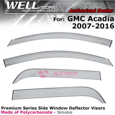 Viseras WELL para GMC Acadia 2007-2016 ventana lateral viseras deflectores Foto 1 de 4