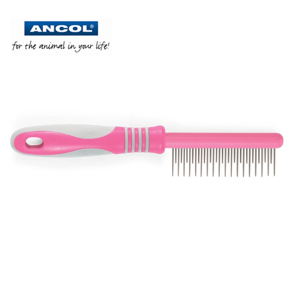 Ancol Ergo Moulting Cat Kitten Grooming Comb Hair Fur Shedding Brush Slicker  - Image 1 of 1