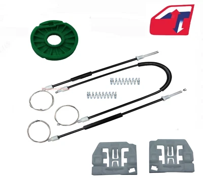 Fits 2004-2013 Maserati Quattroporte Rear Window Regulator 3 Cables 1 Repair Kit - Image 1 of 4