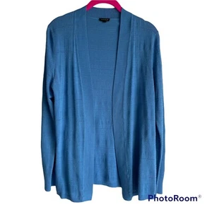 Cardigan Talbots blu in maglia aperto da donna casual/carriera, M - Foto 1 di 5