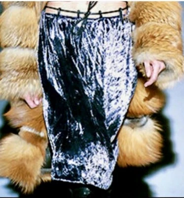 Iconic Tom Ford Vintage Gucci Crushed Velvet Skirt - Image 1 of 4
