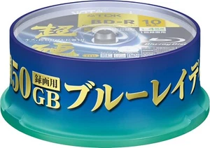 TDK Blu-ray Disc for Recording BD-R DL 50GB 1-4x white wide printable 10 discs - Afbeelding 1 van 2