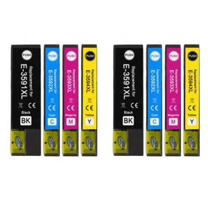 8 Ink Cartridges XL (Set) for Epson Workforce Pro WF-4720DWF, WF-4725WF - Picture 1 of 5