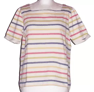 SEASALT CORNWALL 'Aye Aye Skipper' pre owned ladies size 10 cotton top. - Picture 1 of 4