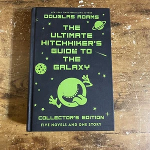 THE ULTIMATE HITCHHIKER'S GUIDE TO THE GALAXY Douglas Adams Deluxe Hardcover - Picture 1 of 11