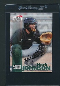 1999 Team Best Mark Johnson Barons Signed Auto *D1759