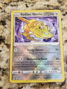 Radiant Steelix - 124/196 Pokemon TCG Ultra Rare Lost Origin - Picture 1 of 2