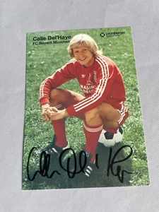 KARL DEL’HAYE FC Bayern Europameister 1980 signed Werbe-Autogrammkarte 10x15 - Picture 1 of 1