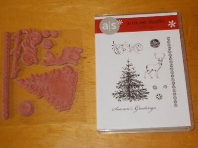 Juego de sellos adhesivos A-MUSE STUDIO WINTER STAG Foto 1 de 2