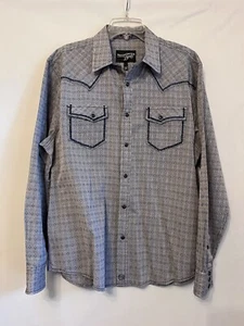 MOONSHINE SPIRIT Herren mittellangarm blau westlich Druckknopfflug - Brad Paisley - Bild 1 von 8