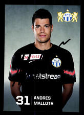 Andreas Malloth Autogrammkarte FC Zürich 2014-15 Original Signiert+A 107026