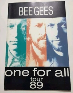 BEE GEES 1989 ONE FOR ALL Tour Concert Program Tour Book Vintage Souvenir - Picture 1 of 3