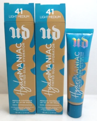 URBAN DECAY HYDROMANIAC 着色发光水力剂 41 轻质中号 1.1 盎司 批量 2 件 — 第 1/3 张图片
