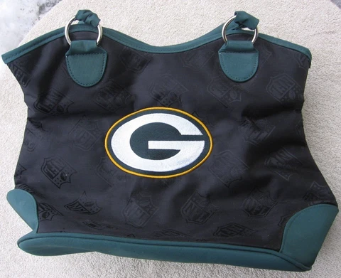 Little Earth Productions NFL Green Bay Packers Logo Carry On Tote Bag with Tag Cover