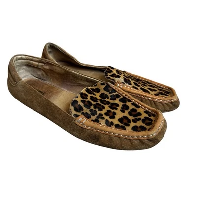 Michael Kors Fulton Leopard Print Calf Hair Moccasin Size 9 - Image 1 of 4