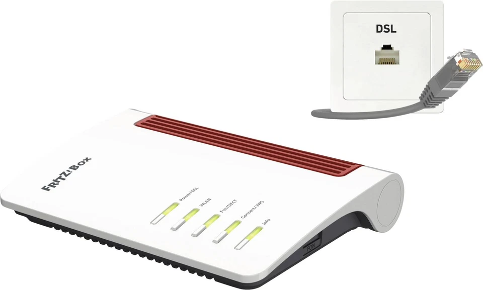 AVM FRITZ!Box 7530 AX ADSL2+ Wi-Fi 6 Modem-Router - Weiß (20002930)