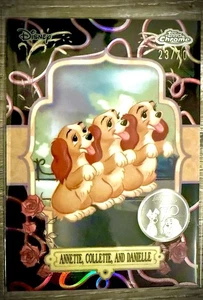 2025 Topps Chrome Disney - SSP /70 Lady and the Tramp 70th #LT-3! - Picture 1 of 4