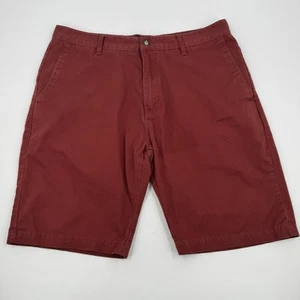 Volcom Shorts Mens Size 36 Red Stretch Athletic Casual Comfort Performance - Picture 1 of 10