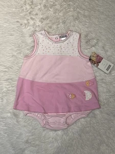NUEVO CON ETIQUETAS CARTER'S BEBÉ NIÑA 9 MESES ROSA TRAJE DE SOL UNA PIEZA VESTIR PUNTOS DE PESCADO ROSA - Imagen 1 de 4