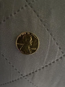 1936 wheat penny 24k gold plated 2 - Picture 1 of 2