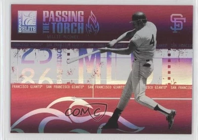 2005 Donruss Elite Passing the Torch Red /250 Willie McCovey Jeff Bagwell HOF - Image 1 of 2