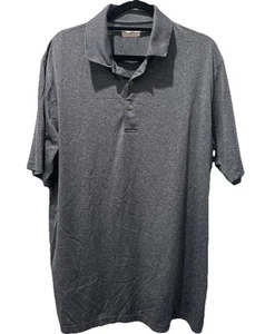 Grand Slam Performance Adult Large Tall (LT) Gray 100% Polyester Golf Polo Shirt - Picture 1 of 3