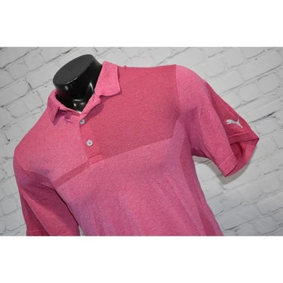 Polo de golf PUMA para hombre talla XL poliéster rendimiento rosa  Foto 1 de 4
