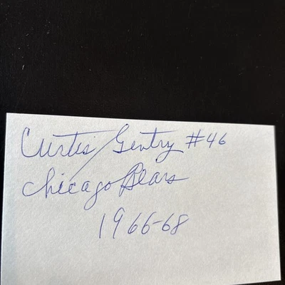 Curtis Gentry (MD-E.S.) DB, 1966 Chicago Bears, died in 2022. - Image 1 of 2