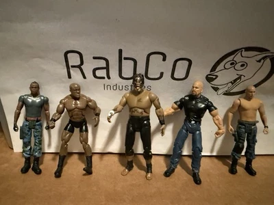 WWE JAKKS PACIFIC Build N Brawl Lote Stone Cold Steve Austin Otros 3.75” 1:18 Foto 1 de 4