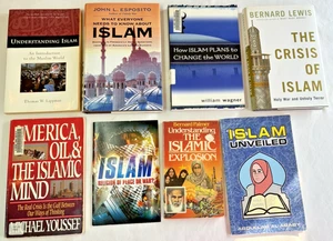 Lot of 8 books about Islam Religious Beliefs, Theology, Plans, Criticism, Crisis - Picture 1 of 17